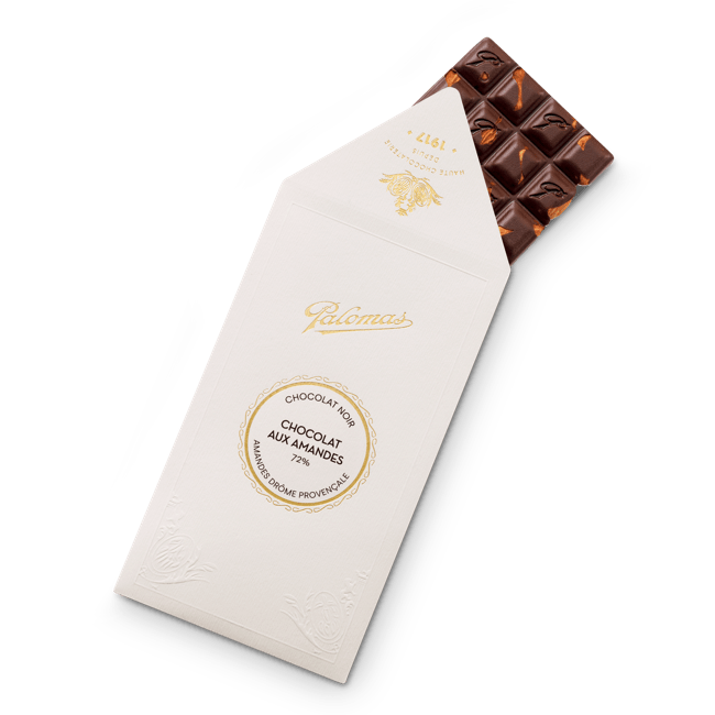 Tablette Noir Amandes de la Drôme 90g