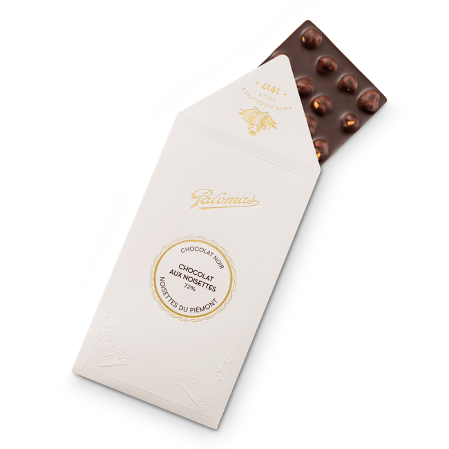 Tablette Noir Noisettes du Piémont 90g