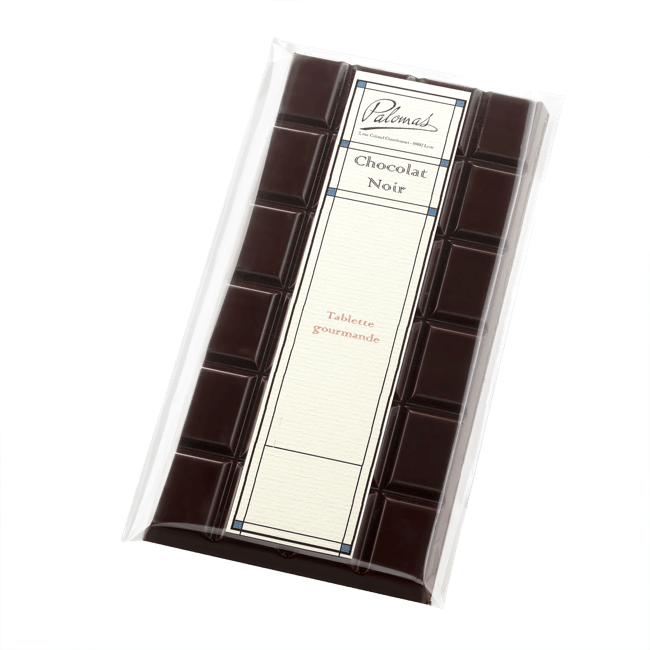 Tablette Noir Pâte d'Amande à l'Orange 110g