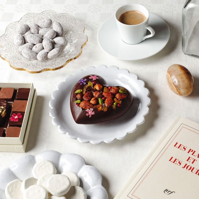 Cœur Incrustation Chocolat Noir Coffret