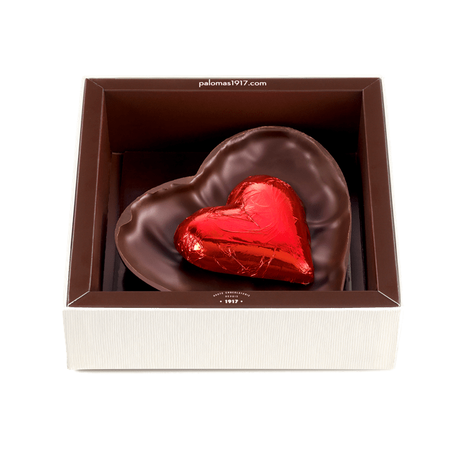 Cœur Eclats d'or chocolat noir Coffret Cœur Eclats d'or chocolat noir Coffret
