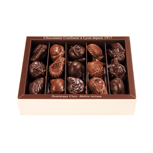 Fritures Fourrées Chocolat. Noir & Lait Coffret de 30 Pièces