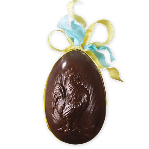 Palomas Grand Œuf de Pâques Chantecler Noir 24cm - Garni, 1450g