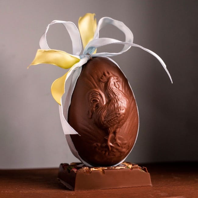 Easter Egg Chanteclerc, Milk 15cm, Side Filling