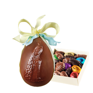 Palomas Easter Egg Paon, Milk 15cm, Side Filling