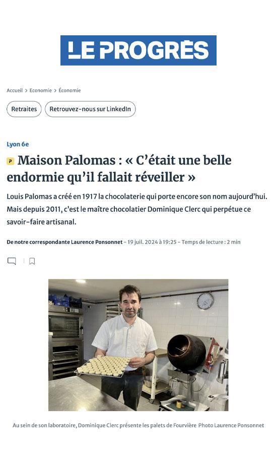 Le Progres - Maison Palomas : « C’était une belle endormie qu’il fallait réveiller »