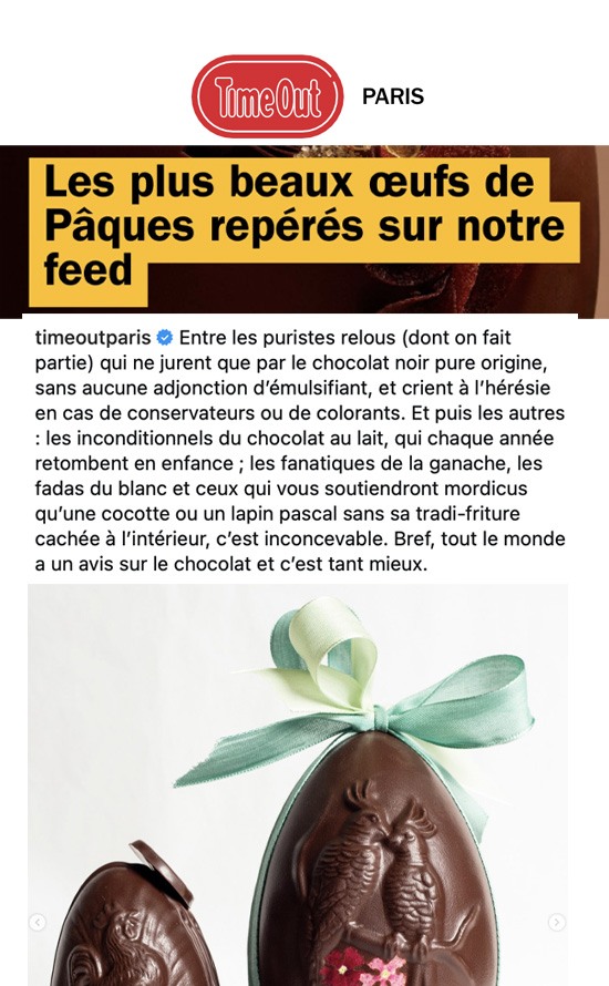 Time Out Paris - Les plus beaux Oeufs de Pâques