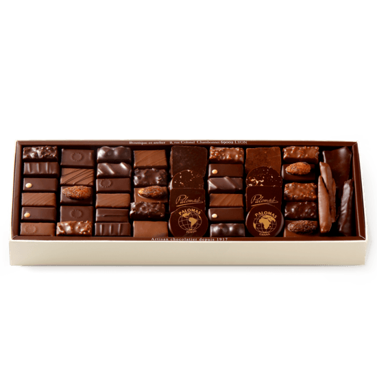 Palomas Chocolate Assortment Dark & Milk Box of 750g Palomas Chocolate Assortment Dark & Milk Box of 750g