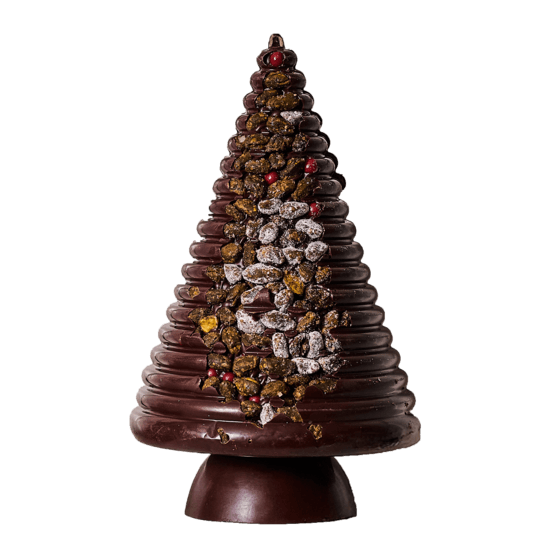 Palomas Christmas Tree Incrustation, Dark Pistachios 18cm - 350g