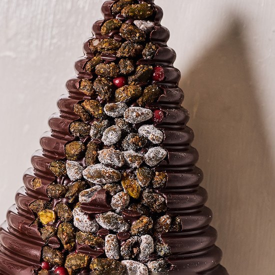 Christmas Tree Incrustation, Dark Pistachios 18cm - 350g