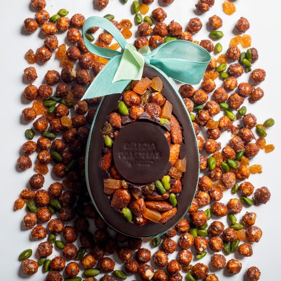 Oeuf de Pâques Incrustation, Noir 15cm