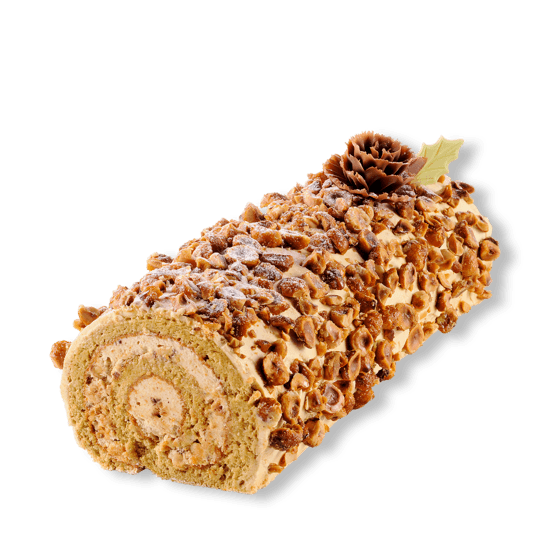 Bûche Classique Praliné 4 à 5 Convives Bûche Classique Praliné 4 à 5 Convives