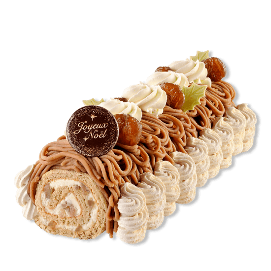 Bûche Mont Blanc 7 à 8 Convives Bûche Mont Blanc 7 à 8 Convives