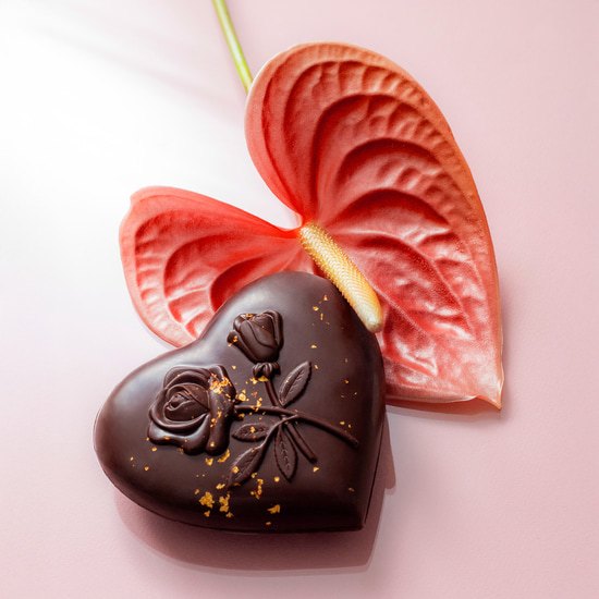 Cœur Chocolat Gianduja Noir Coffret Cœur Chocolat Gianduja Noir Coffret